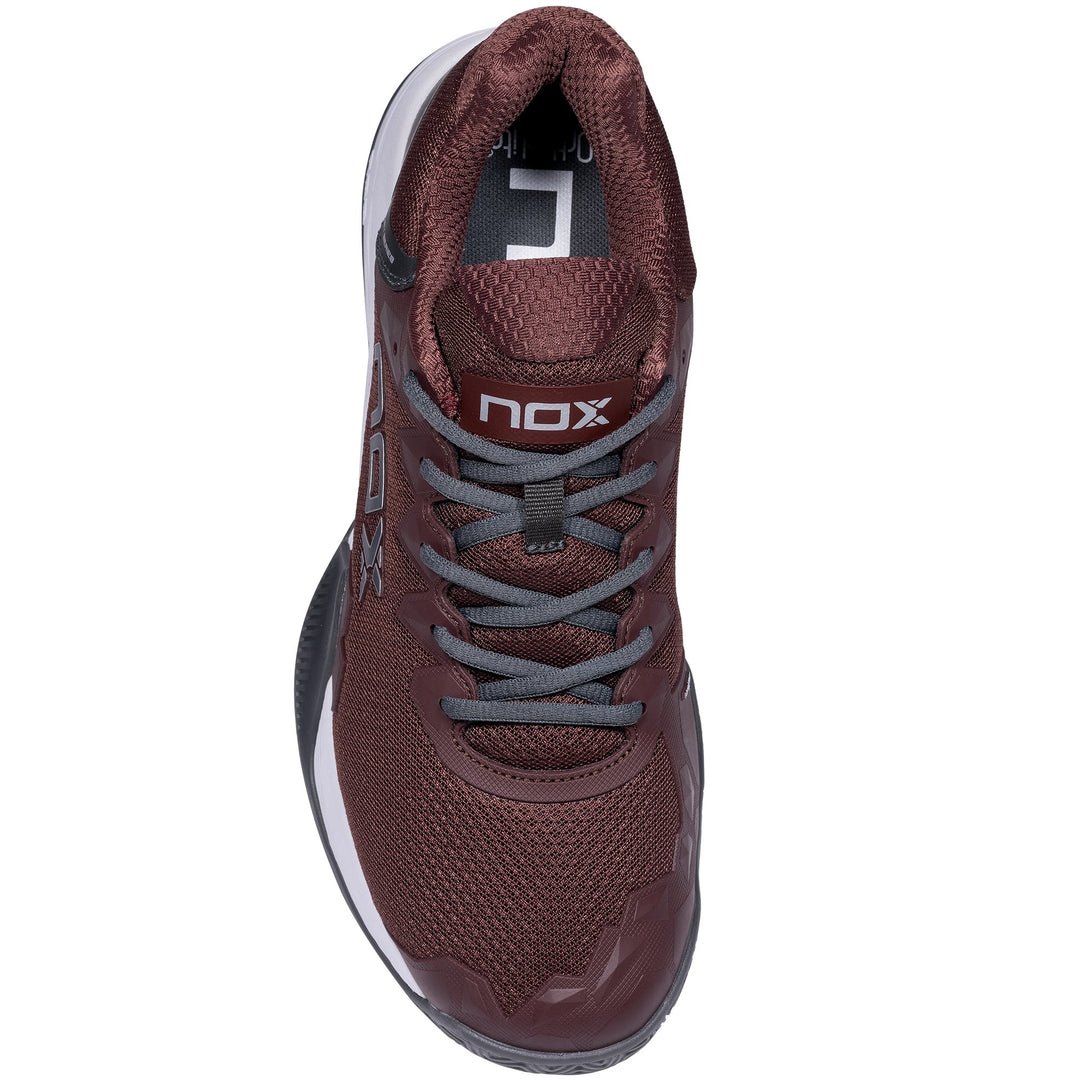Nox Padel Shoes ML10 HEXA Rum Rasin/Charcoal – תמונה 4
