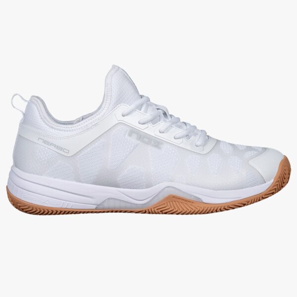 NERBO White/Gum Rubber Padel Shoes
