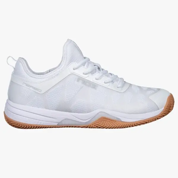 NERBO White/Gum Rubber Padel Shoes